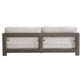 Montaigne Weathered Teak/White/Cream Outdoor Sofa - Ornate Home