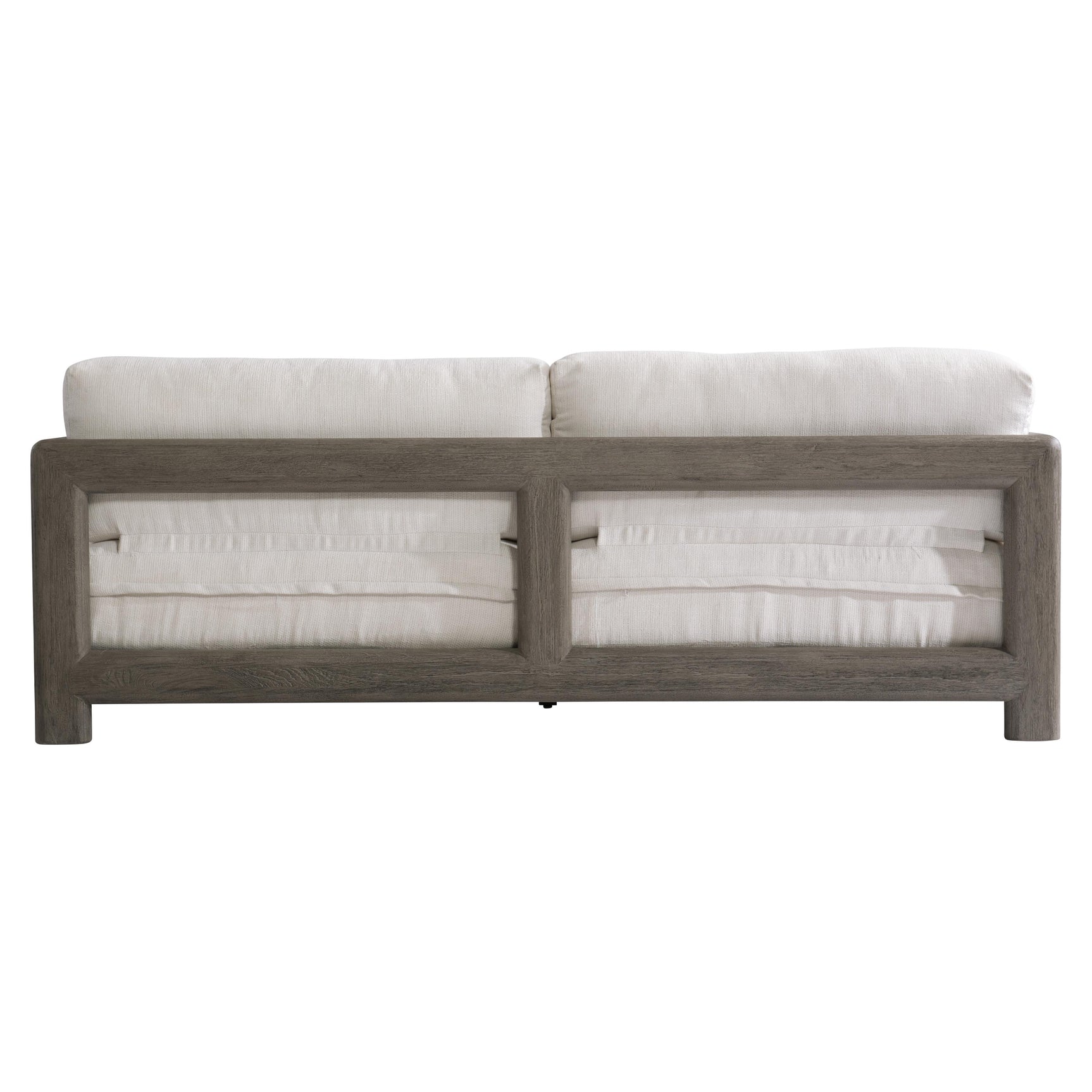 Montaigne Weathered Teak/White/Cream Outdoor Sofa - Ornate Home