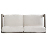 Montaigne Weathered Teak/White/Cream Outdoor Sofa - Ornate Home