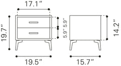 Montana Brown Side Table - Ornate Home