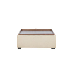 Montana Flecked Oat Storage Ottoman - Ornate Home