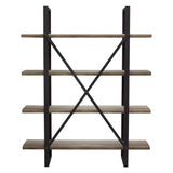 Montana Rustic Oak Shelf Unit - Ornate Home