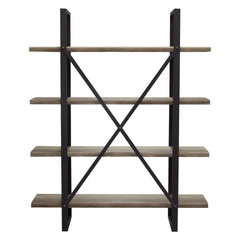 Montana Rustic Oak Shelf Unit - Ornate Home