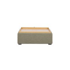 Montana Washed Green Storage Ottoman - Ornate Home