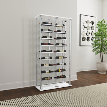 Montara Chrome Bar Cabinet - Ornate Home
