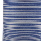 Montauk Blue/White Striped Table Lamp - Ornate Home