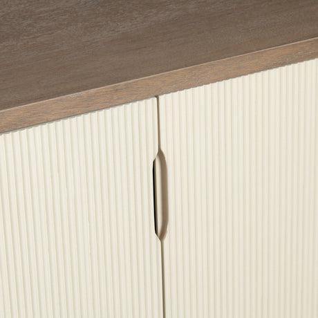 Montclair Brown/Cream Four-Door Sideboard - Ornate Home