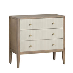 Montclair Brown/Cream Three-Drawer Chest - Ornate Home