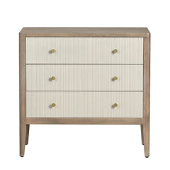Montclair Brown/Cream Three-Drawer Chest - Ornate Home