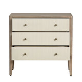 Montclair Brown/Cream Three-Drawer Chest - Ornate Home