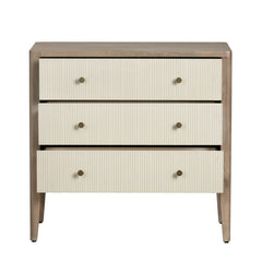 Montclair Brown/Cream Three-Drawer Chest - Ornate Home