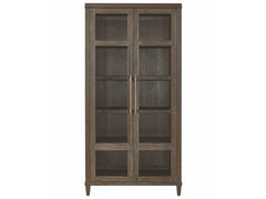 Montclair Cocoa Glass Doors Cabinet - Ornate Home