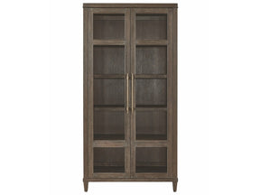 Montclair Cocoa Glass Doors Cabinet - Ornate Home