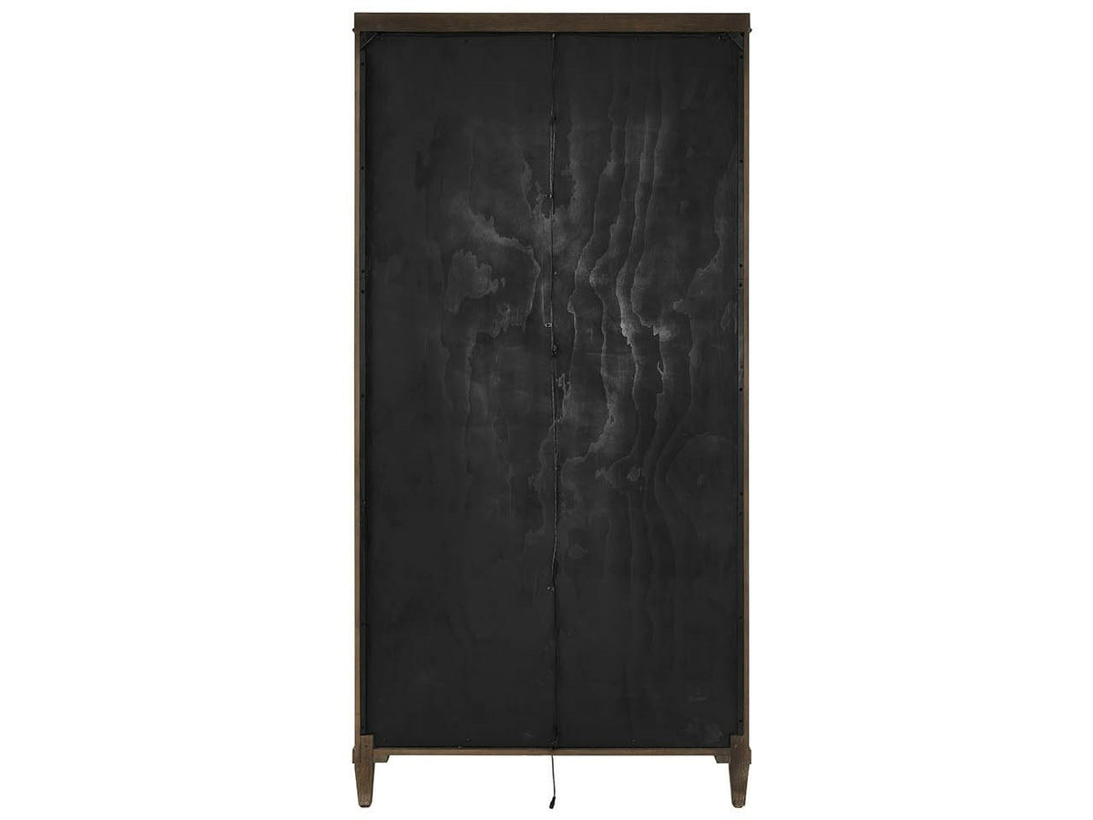 Montclair Cocoa Glass Doors Cabinet - Ornate Home