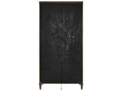 Montclair Cocoa Glass Doors Cabinet - Ornate Home