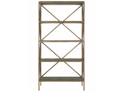 Montclair Cocoa/Smoked Gold Etagere - Ornate Home