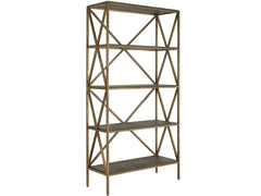 Montclair Cocoa/Smoked Gold Etagere - Ornate Home