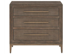Montclair Cocoa Three Drawers Nightstand - Ornate Home