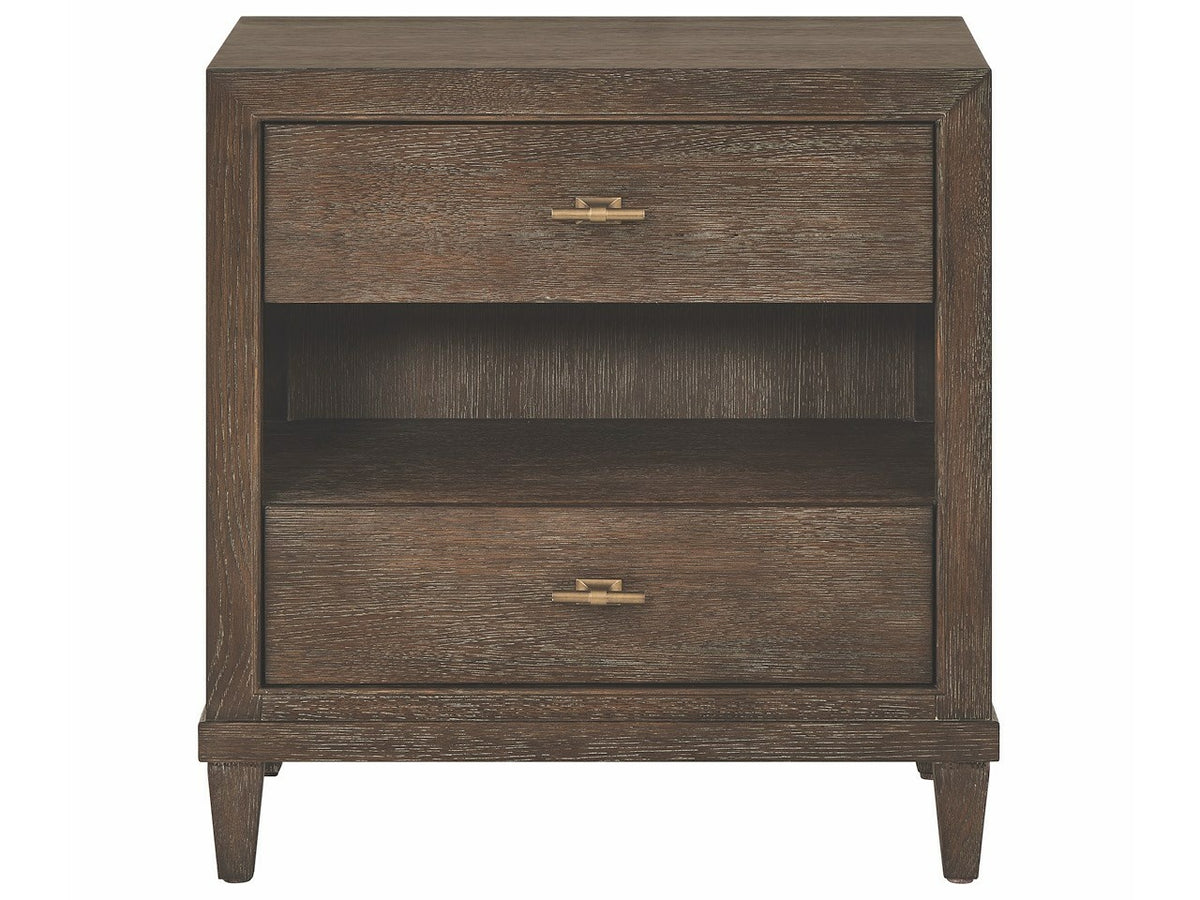 Montclair Cocoa Two Drawers Nightstand - Ornate Home