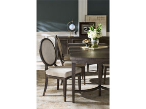 Montclair Silken Fog/Cocoa Oval Side Chair (Set of 2) - Ornate Home