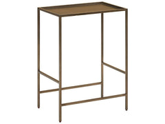 Montclair Smoked Gold Metal Side Table - Ornate Home