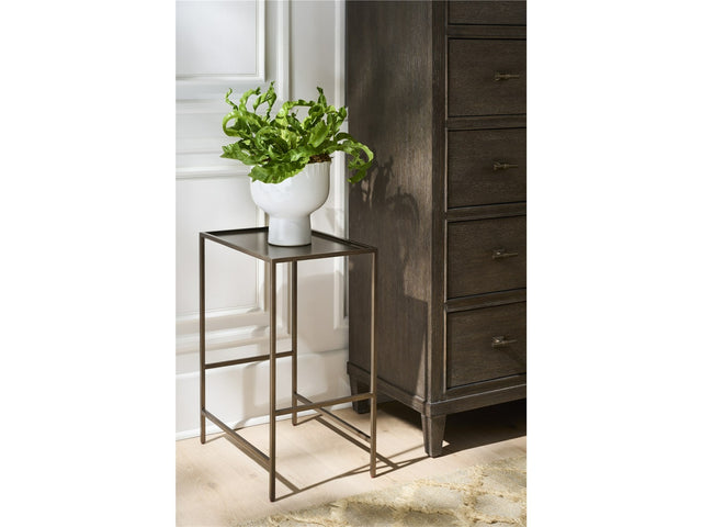 Montclair Smoked Gold Metal Side Table - Ornate Home