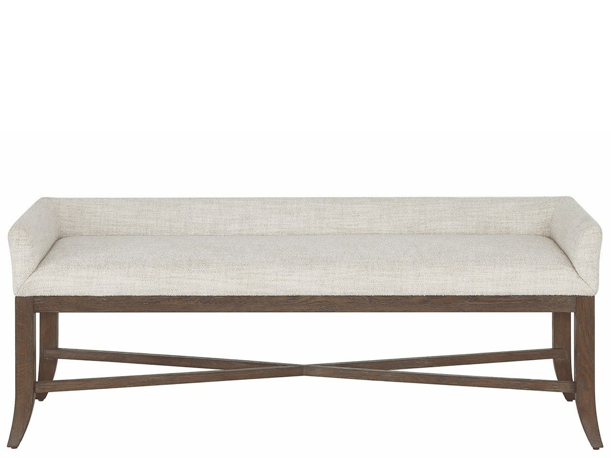 Montclair Yukon Sand/Cocoa Bench - Ornate Home