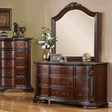Monte Vista Brown Cherry Dresser - Ornate Home