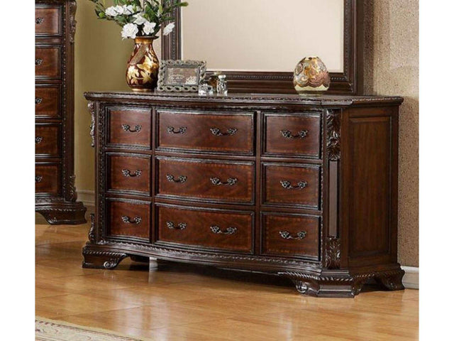 Monte Vista Brown Cherry Dresser - Ornate Home