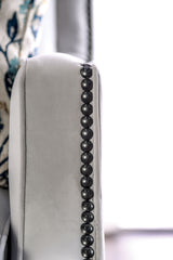 Montecelio Light Gray/Navy Sofa - Ornate Home