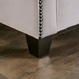 Montecelio Light Gray/Navy Sofa - Ornate Home