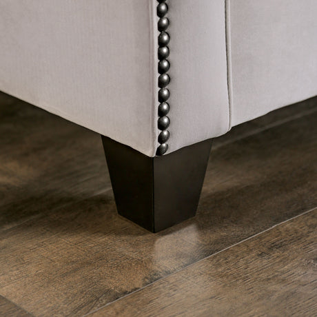 Montecelio Light Gray/Navy Sofa - Ornate Home