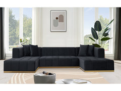 Montecito Black Armless Chair - Ornate Home