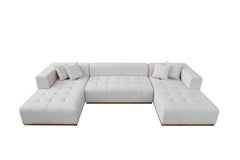 Montecito Ivory Armless Chair - Ornate Home