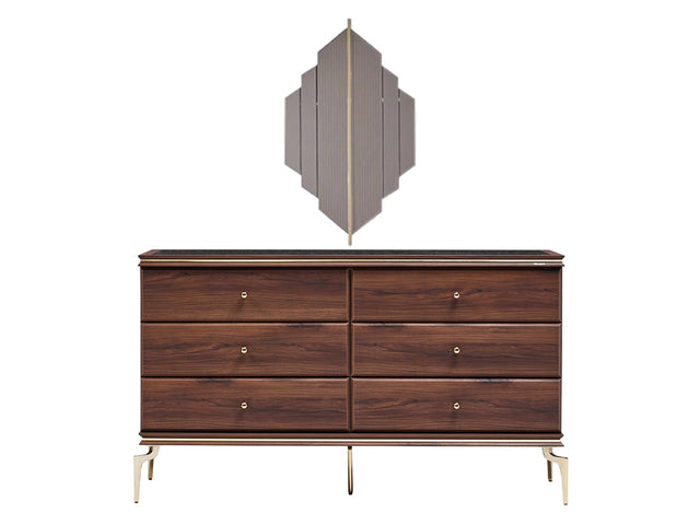 Montego Walnut Dresser - Ornate Home