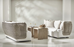 Montego Sea Oat Outdoor Side Table - Ornate Home