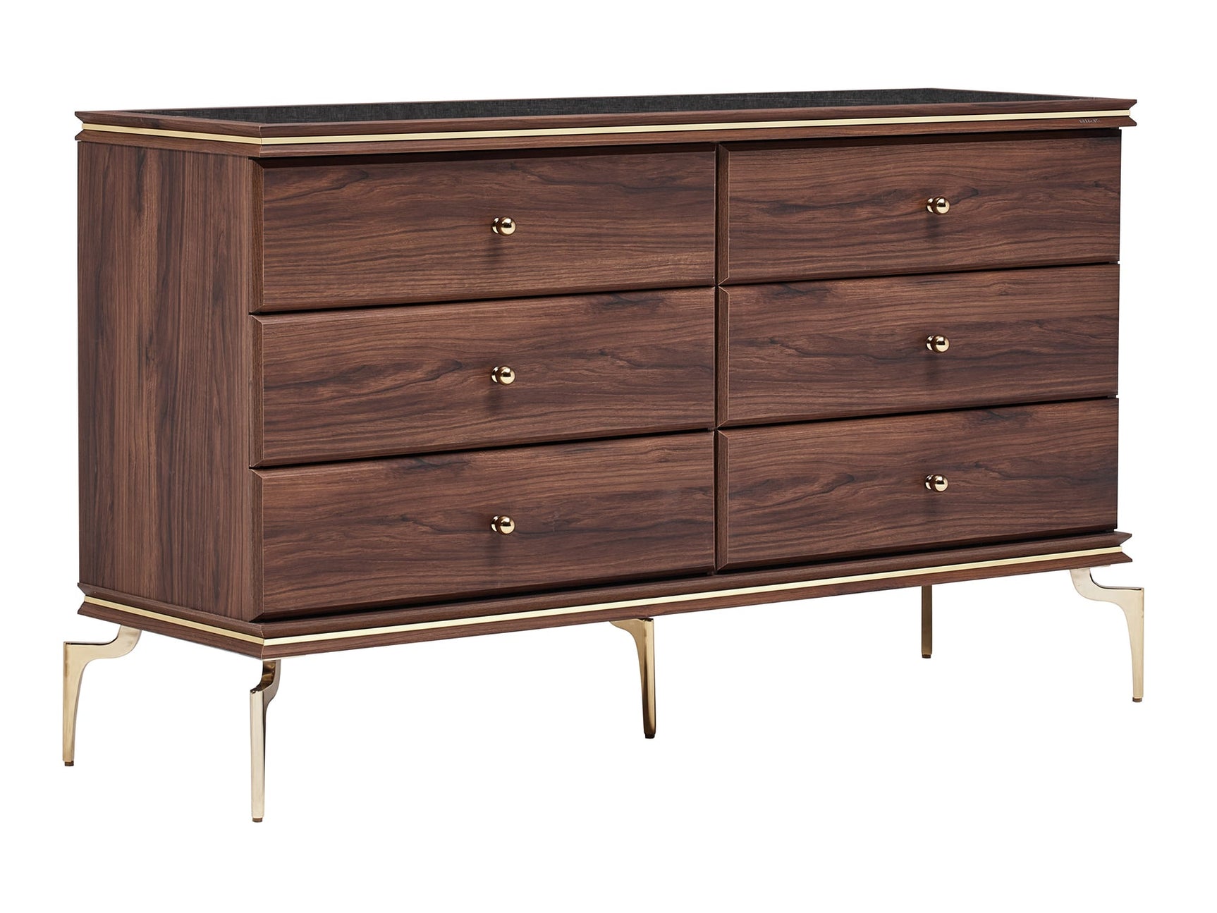 Montego Walnut Dresser - Ornate Home