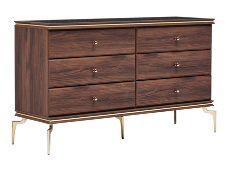 Montego Walnut Dresser - Ornate Home