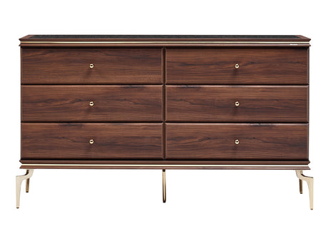 Montego Walnut Dresser - Ornate Home