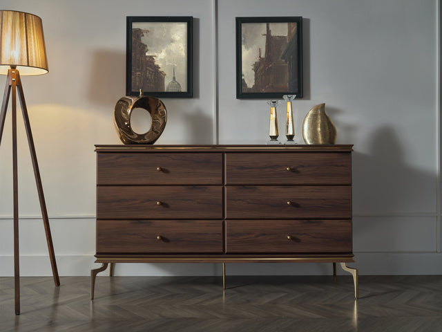 Montego Walnut Dresser - Ornate Home