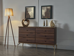 Montego Walnut Dresser - Ornate Home