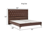 Montego Walnut King Storage Bed - Ornate Home
