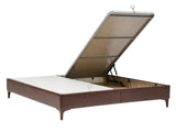 Montego Walnut King Storage Bed - Ornate Home