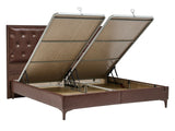 Montego Walnut King Storage Bed - Ornate Home