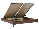 Montego Walnut King Storage Bed - Ornate Home