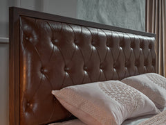 Montego Walnut King Storage Bed - Ornate Home