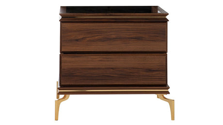 Montego Walnut Nightstand - Ornate Home