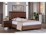 Montego Walnut Queen Storage Bed - Ornate Home