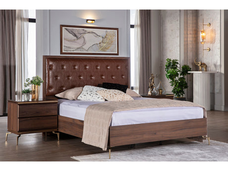 Montego Walnut Queen Storage Bed - Ornate Home