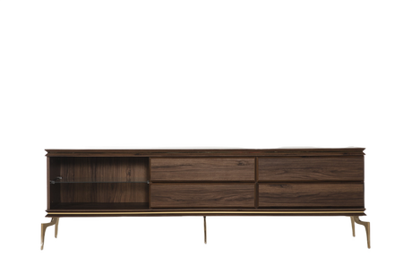 Montego Walnut TV Stand - Ornate Home